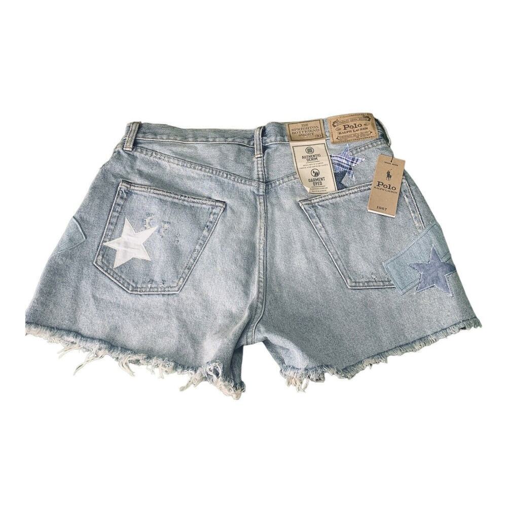 Polo Ralph Lauren Sprighton Boyfriend Patchwork Shorts Womens Size 30 NWT $198 - Picture 15 of 15
